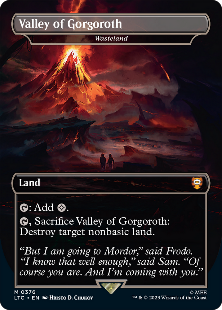 Valley of Gorgoroth - Wasteland [The Lord of the Rings: Tales of Middle-Earth Commander] Magic: The Gathering