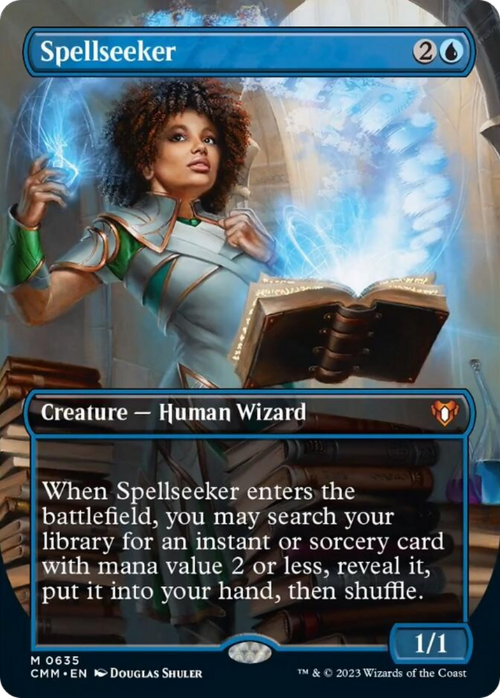 Spellseeker (Borderless Alternate Art) [Commander Masters] Magic: The Gathering