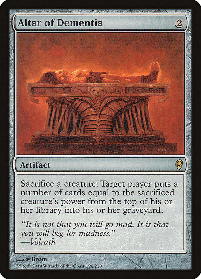 Altar of Dementia [Conspiracy] Magic: The Gathering