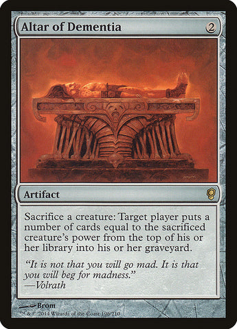 Altar of Dementia [Conspiracy] Magic: The Gathering