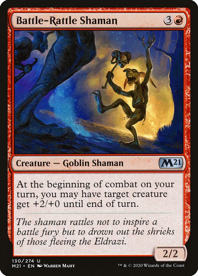 Battle-Rattle Shaman [Core Set 2021] Magic: The Gathering