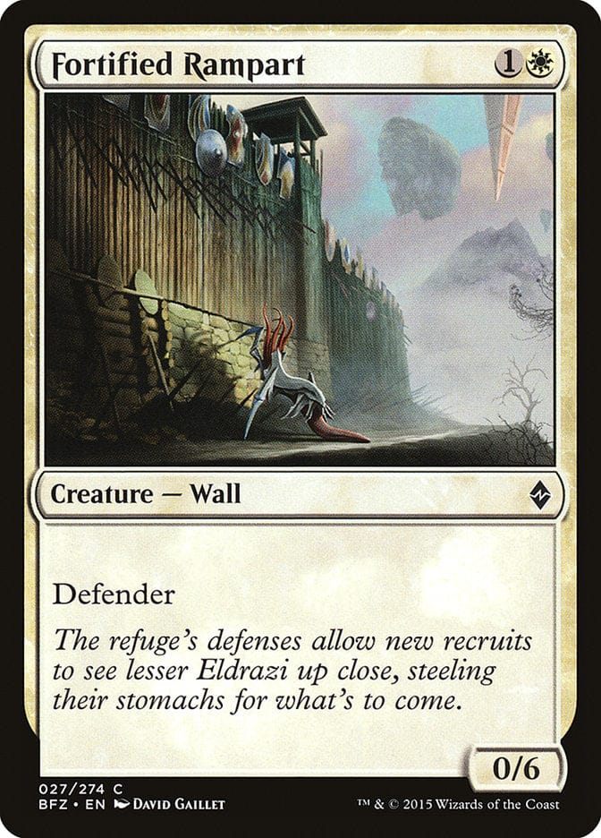Fortified Rampart [Battle for Zendikar] Magic: The Gathering