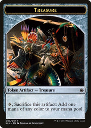 Saproling // Treasure (007) Double-Sided Token [Explorers of Ixalan Tokens] Magic: The Gathering