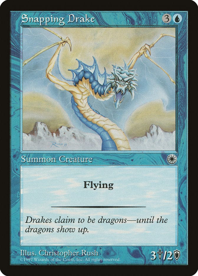 Snapping Drake [Portal] Magic: The Gathering