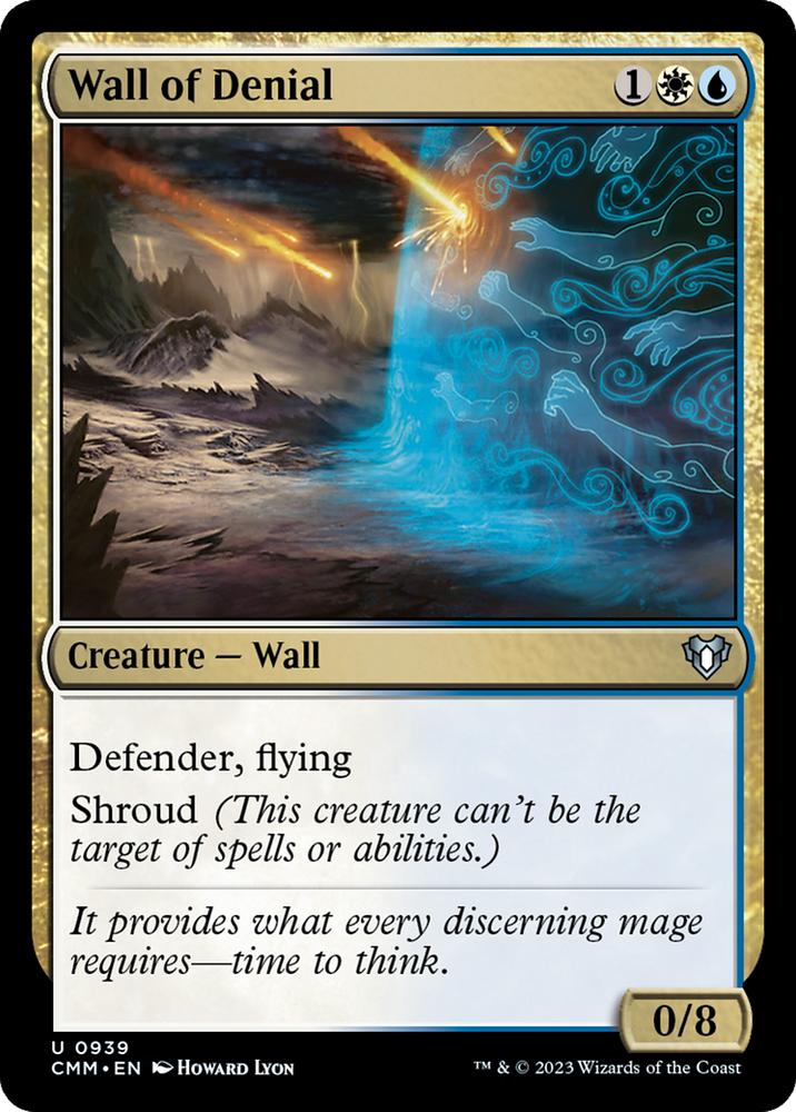 Wall of Denial [Commander Masters] Magic: The Gathering