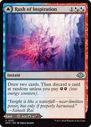 Rush of Inspiration // Crackling Falls [Modern Horizons 3] Magic: The Gathering