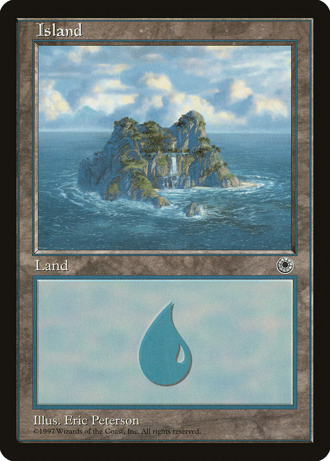 Island (Waterfall) [Portal] Magic: The Gathering