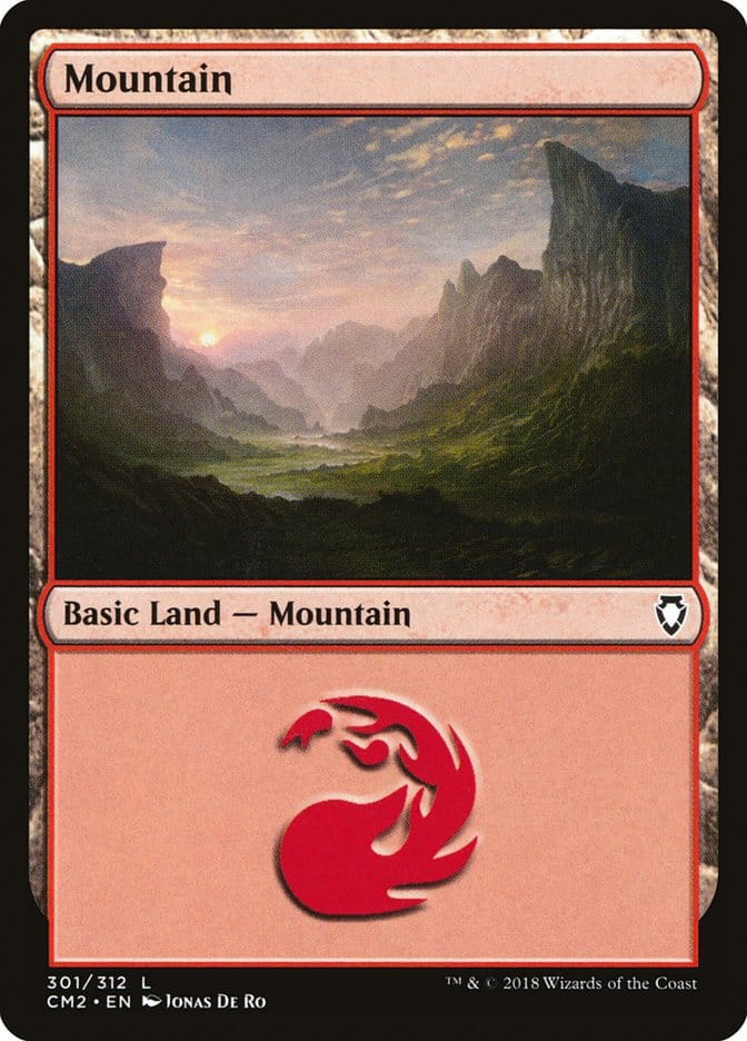 Mountain (301) [Commander Anthology Volume II] Magic: The Gathering