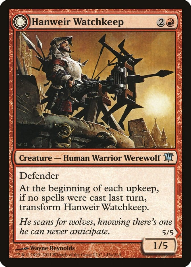Hanweir Watchkeep // Bane of Hanweir [Innistrad] Magic: The Gathering