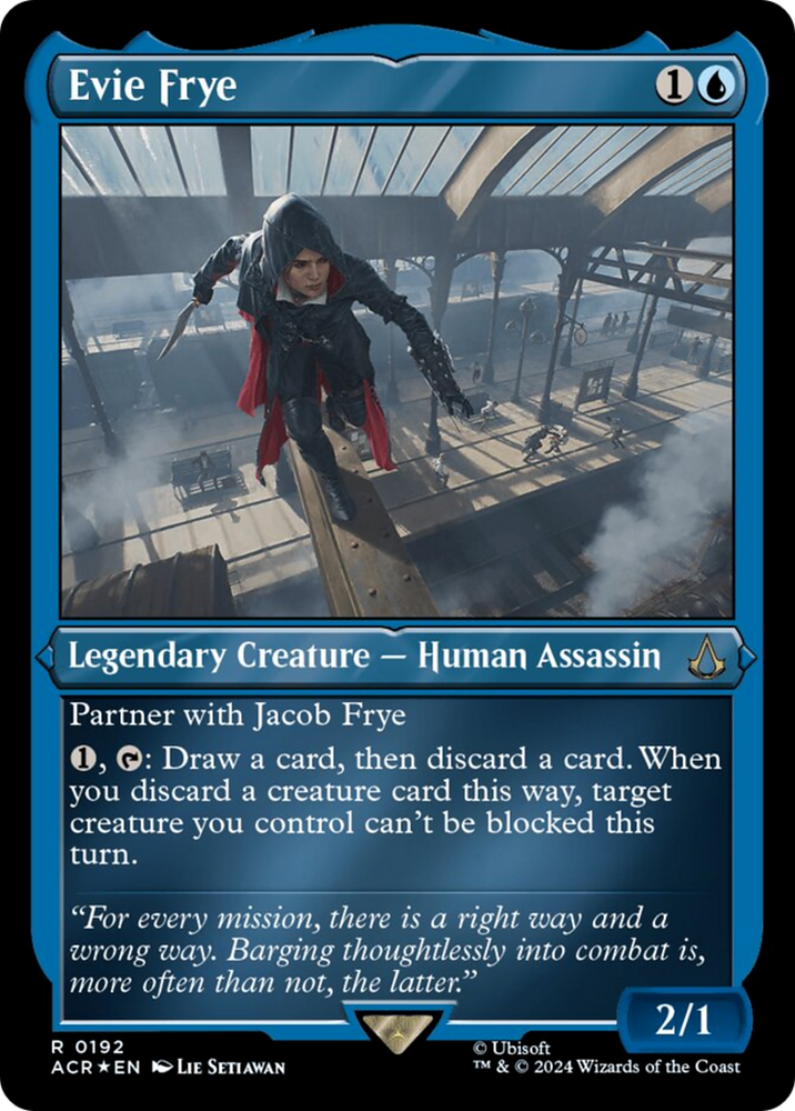 Evie Frye (Foil Etched) [Assassin's Creed] Magic: The Gathering