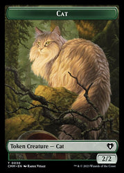 Eldrazi // Cat (0030) Double-Sided Token [Commander Masters Tokens] Magic: The Gathering