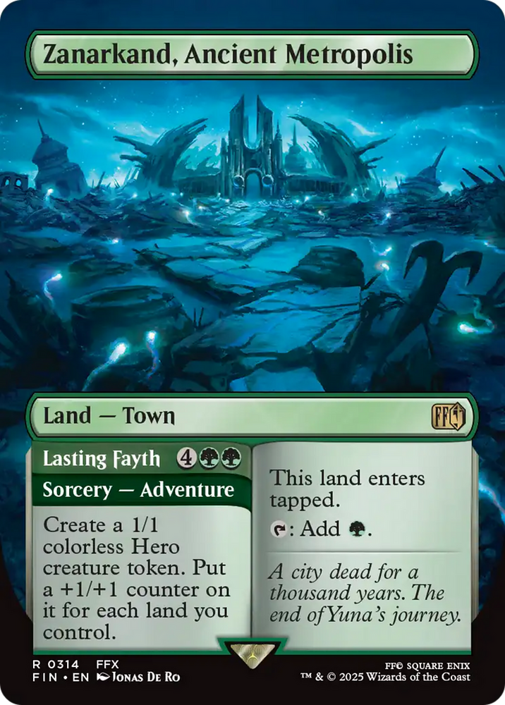 Zanarkand, Ancient Metropolis (Borderless) [FINAL FANTASY] Magic: The Gathering