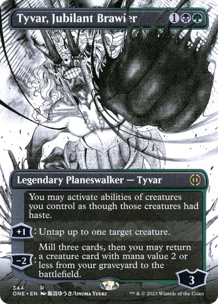 Tyvar, Jubilant Brawler (Borderless Manga) [Phyrexia: All Will Be One] Magic: The Gathering
