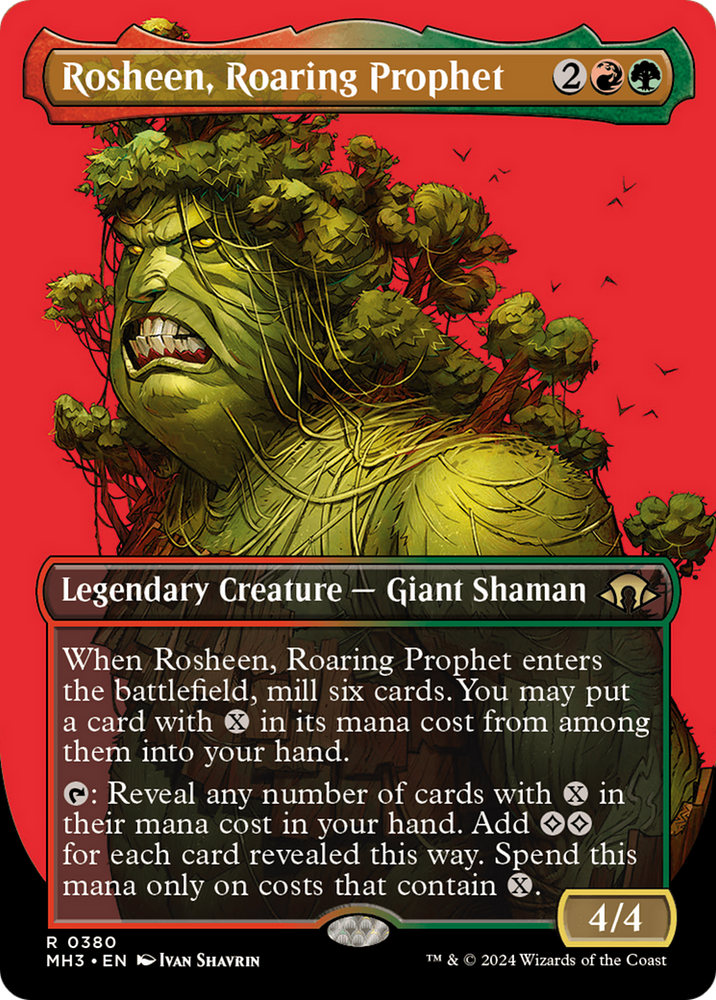 Rosheen, Roaring Prophet (Borderless) [Modern Horizons 3] Magic: The Gathering