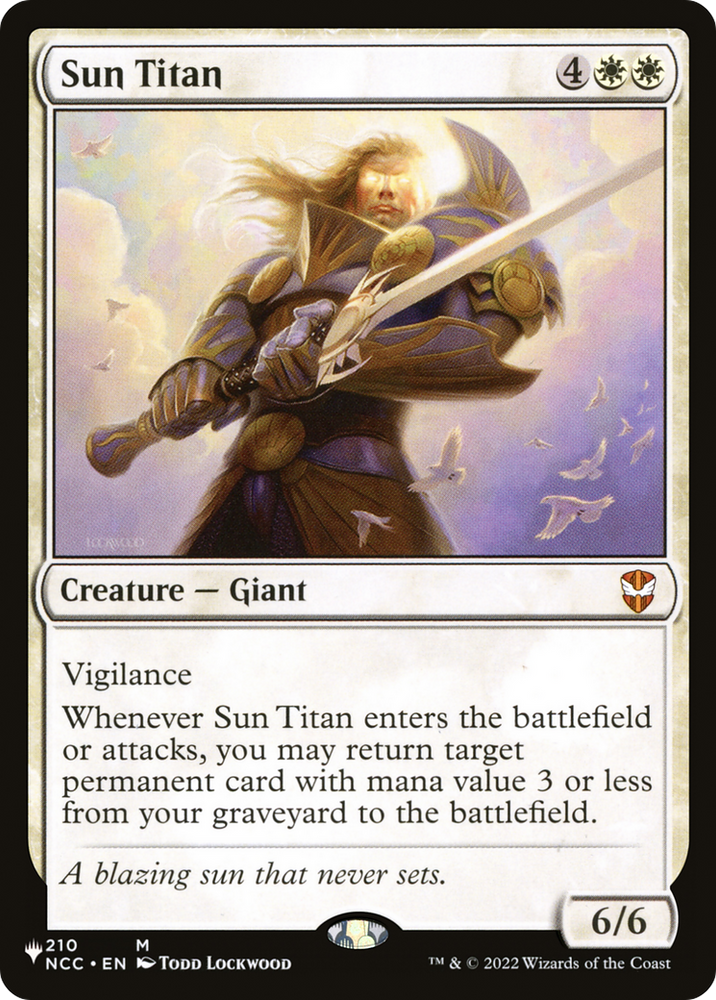 Sun Titan (NCC) [The List] Magic: The Gathering