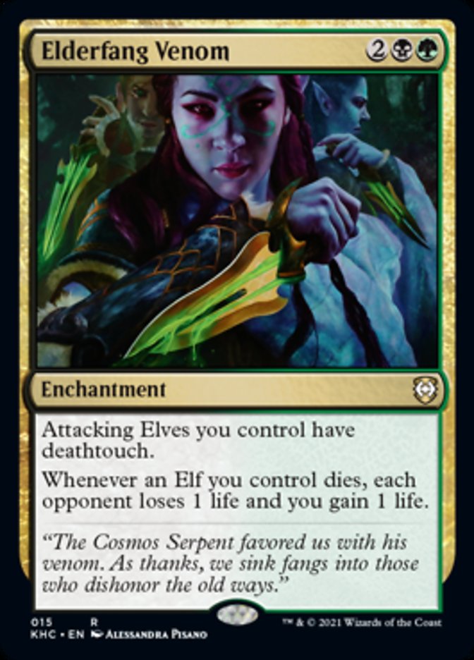 Elderfang Venom [Kaldheim Commander] Magic: The Gathering