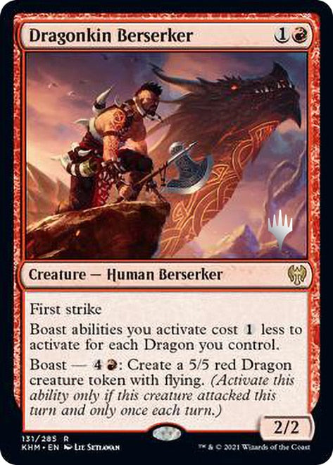 Dragonkin Berserker (Promo Pack) [Kaldheim Promos] Magic: The Gathering