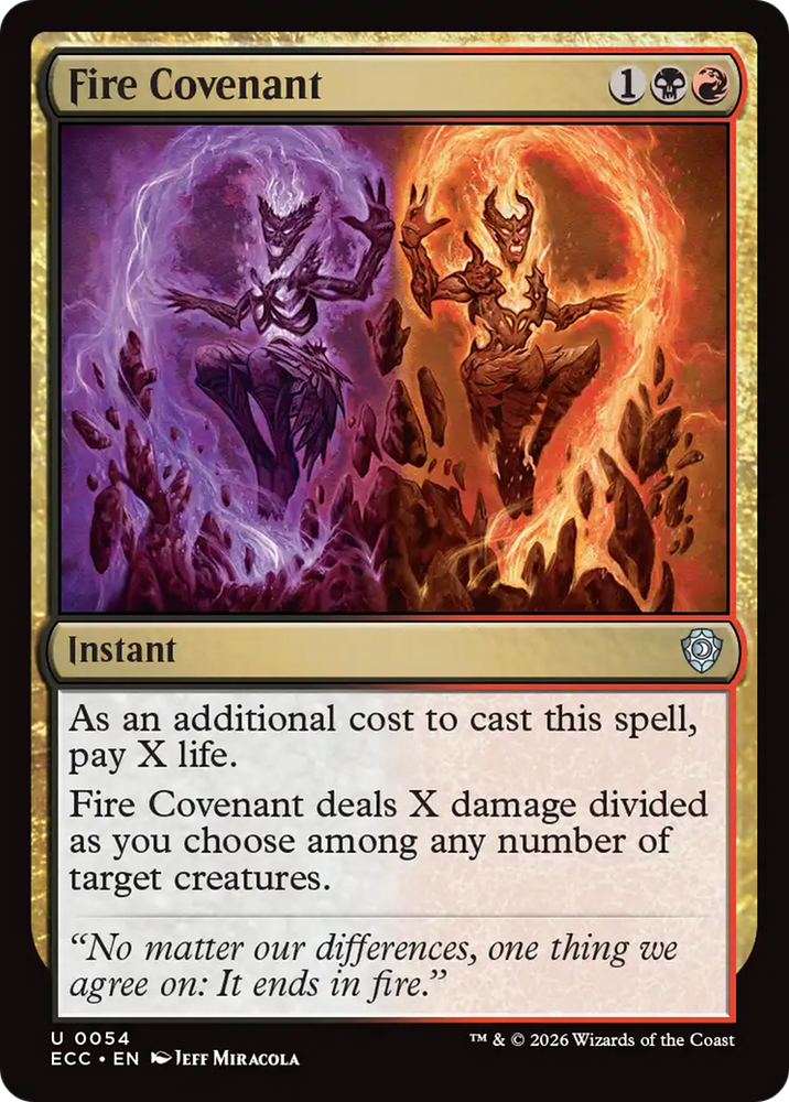Fire Covenant [Lorwyn Eclipsed Commander] Magic: The Gathering