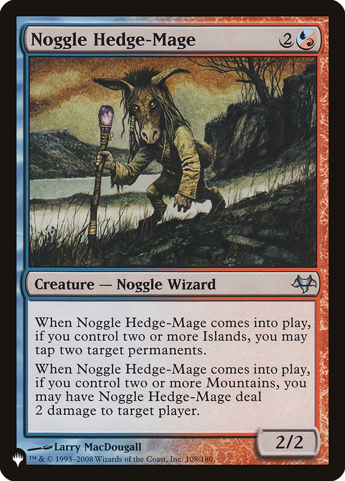 Noggle Hedge-Mage [The List] Magic: The Gathering