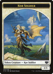 Kor Soldier // Pegasus Double-Sided Token [Commander 2014 Tokens] Magic: The Gathering