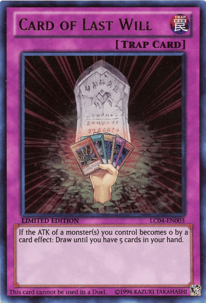 Card of Last Will [LC04-EN003] Ultra Rare - Yugioh Cards For Your TCG Needs!