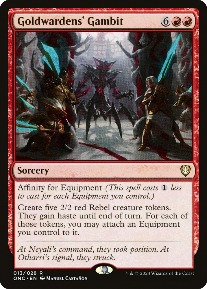 Goldwardens' Gambit [Phyrexia: All Will Be One Commander] Magic: The Gathering