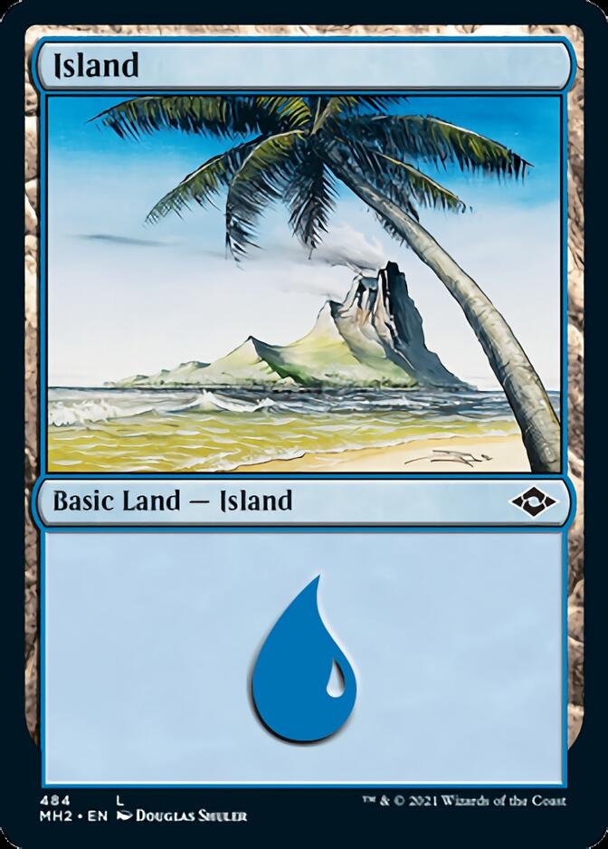 Island (484) (Foil Etched) [Modern Horizons 2] Magic: The Gathering