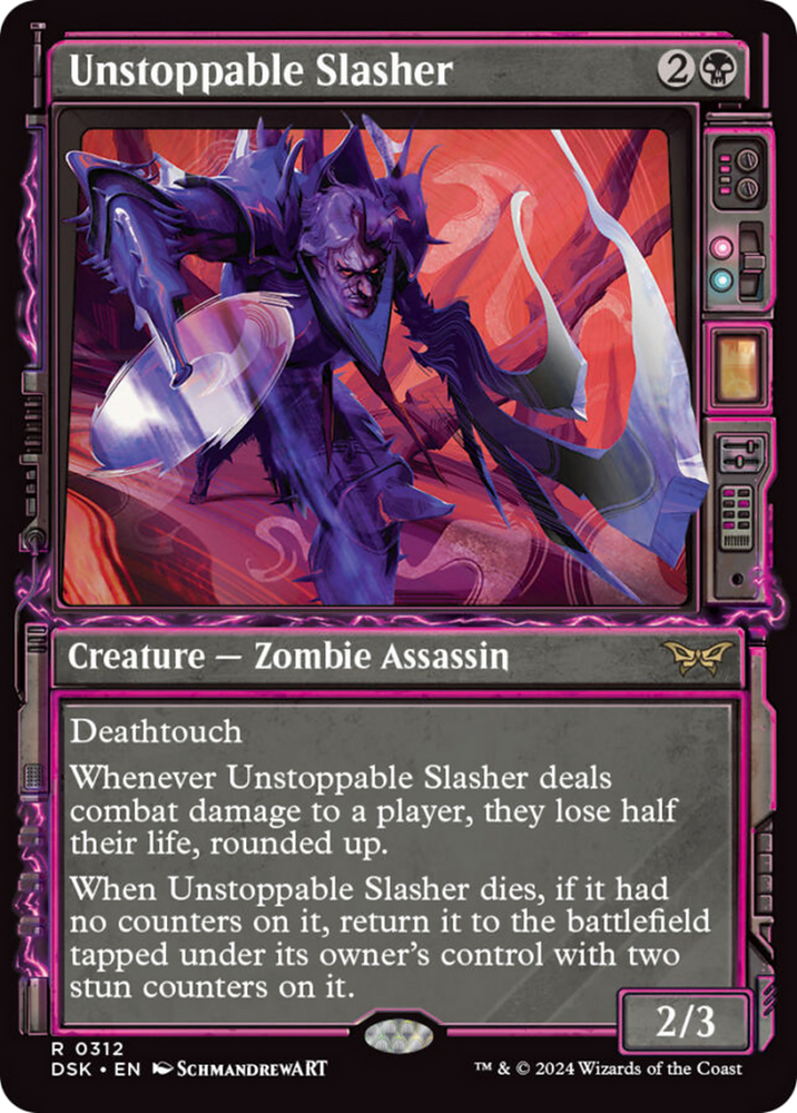 Unstoppable Slasher (Showcase) [Duskmourn: House of Horror] Magic: The Gathering