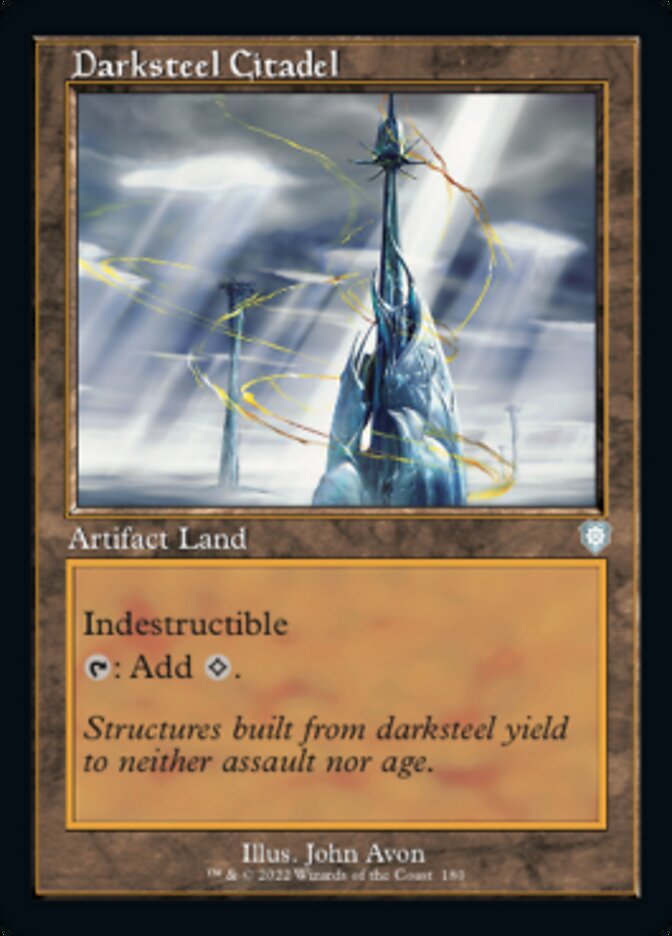 Darksteel Citadel (Retro) [The Brothers' War Commander] Magic: The Gathering