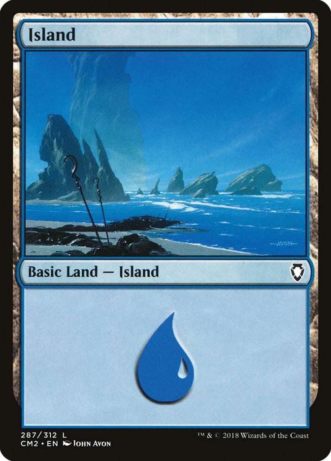 Island (287) [Commander Anthology Volume II] Magic: The Gathering