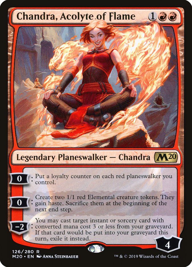 Chandra, Acolyte of Flame [Core Set 2020] Magic: The Gathering