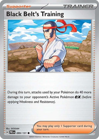 Black Belt's Training (099/131) [Scarlet & Violet: Prismatic Evolutions] - Pokemon Cards For Your TCG Needs!