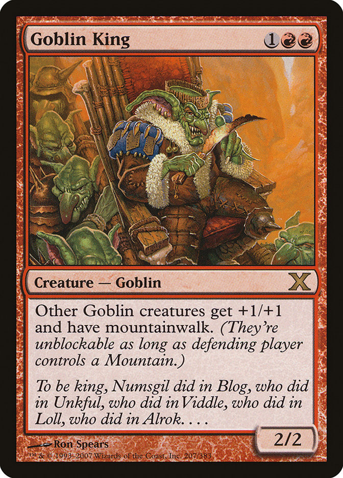 Goblin King [Tenth Edition] Magic: The Gathering