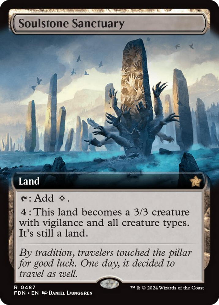 Soulstone Sanctuary (Extended Art) [Foundations] Magic: The Gathering