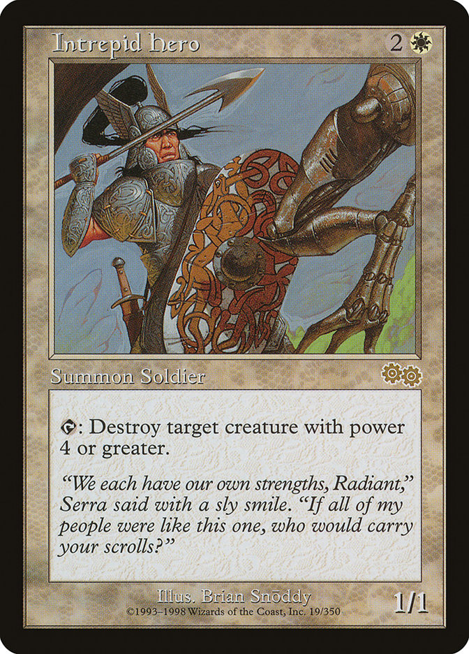 Intrepid Hero [Urza's Saga] Magic: The Gathering
