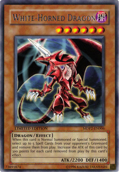 White-Horned Dragon [MDP2-EN006] Rare Yu-Gi-Oh!