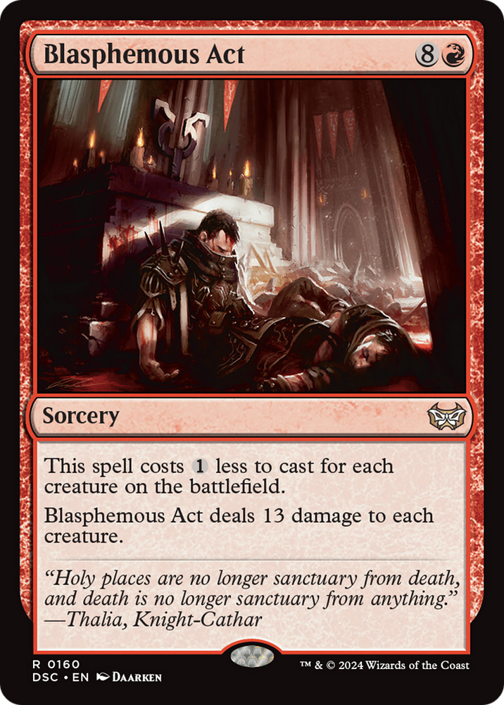 Blasphemous Act [Duskmourn: House of Horror Commander] Magic: The Gathering
