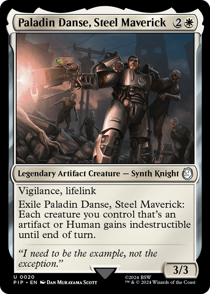 Paladin Danse, Steel Maverick [Fallout] Magic: The Gathering