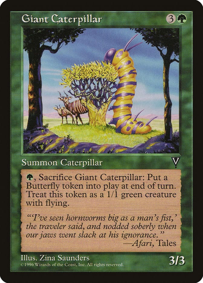 Giant Caterpillar [Visions] Magic: The Gathering