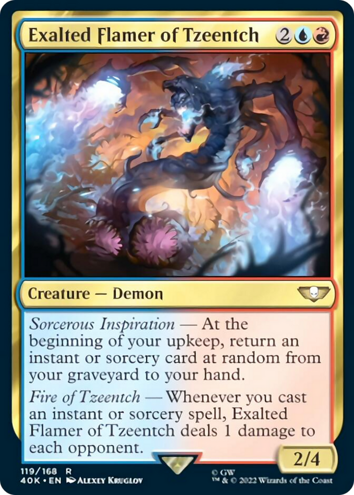 Exalted Flamer of Tzeentch [Warhammer 40,000] Magic: The Gathering
