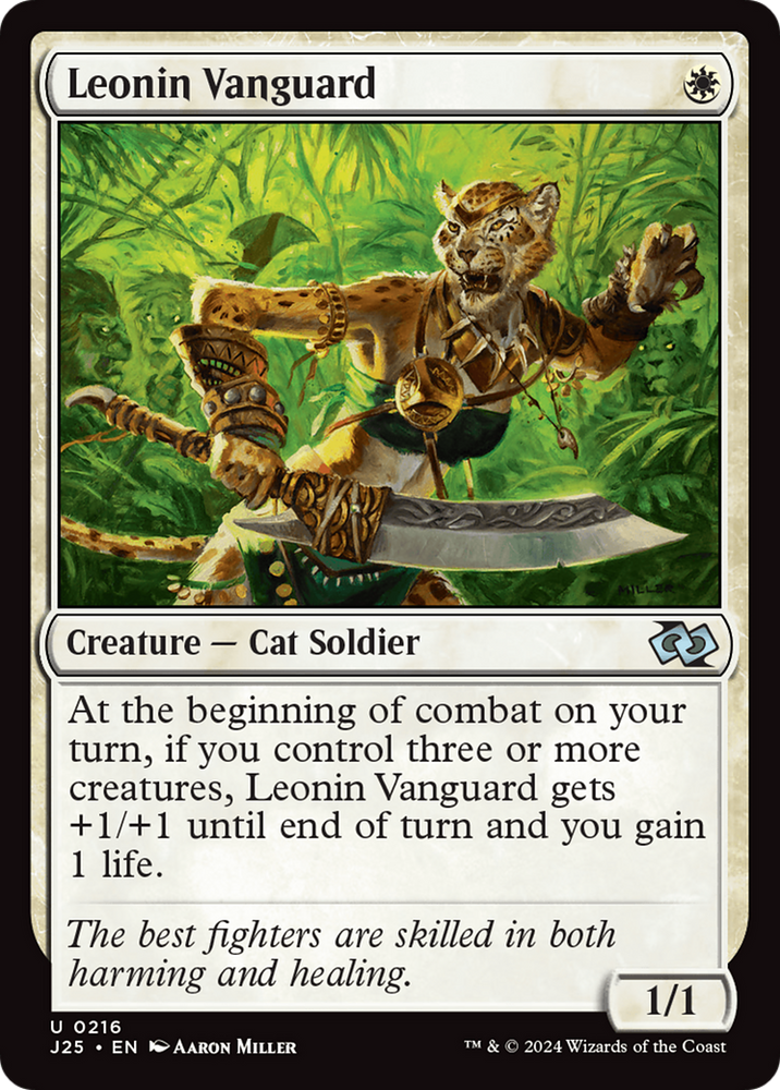 Leonin Vanguard [Foundations Jumpstart] Magic: The Gathering