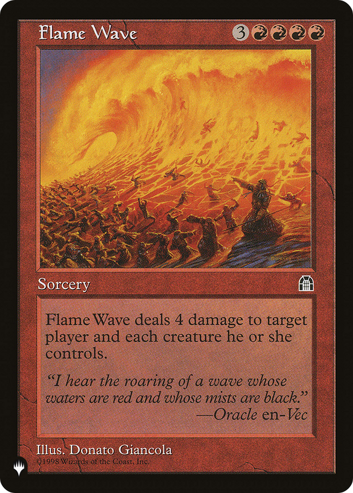 Flame Wave [The List] Magic: The Gathering