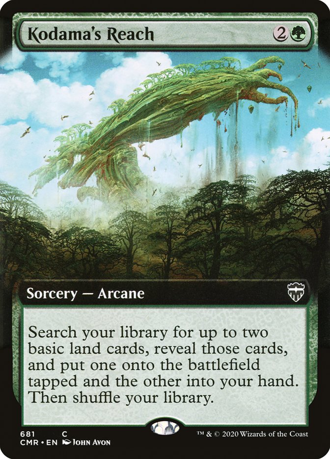 Kodama's Reach (Extended Art) [Commander Legends] Magic: The Gathering