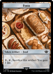 Orc Army (0018) // Food (0022) Double-Sided Token (Surge Foil) [The Lord of the Rings: Tales of Middle-Earth Tokens] Magic: The Gathering