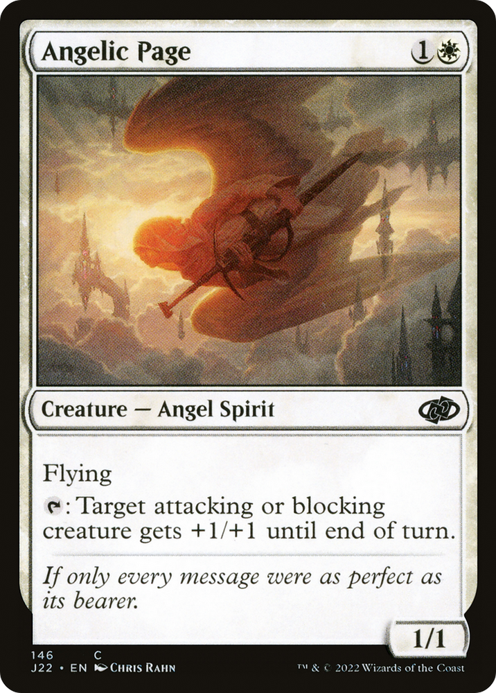 Angelic Page [Jumpstart 2022] Magic: The Gathering