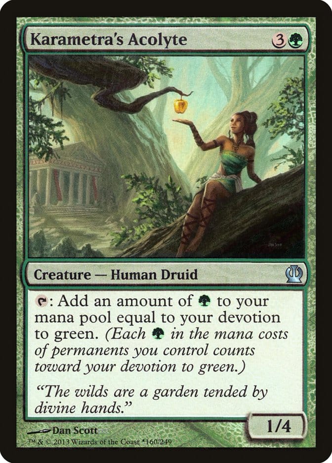 Karametra's Acolyte (Gift Box) [Theros Promos] Magic: The Gathering