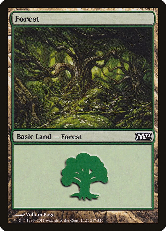 Forest (247) [Magic 2012] Magic: The Gathering