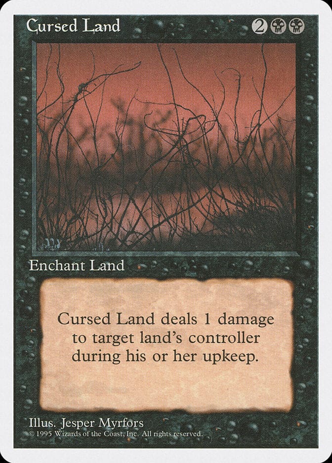 Cursed Land [Fourth Edition] Magic: The Gathering