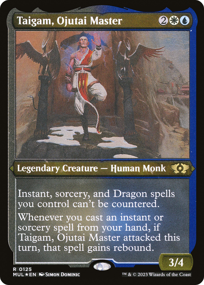 Taigam, Ojutai Master (Foil Etched) [Multiverse Legends] Magic: The Gathering