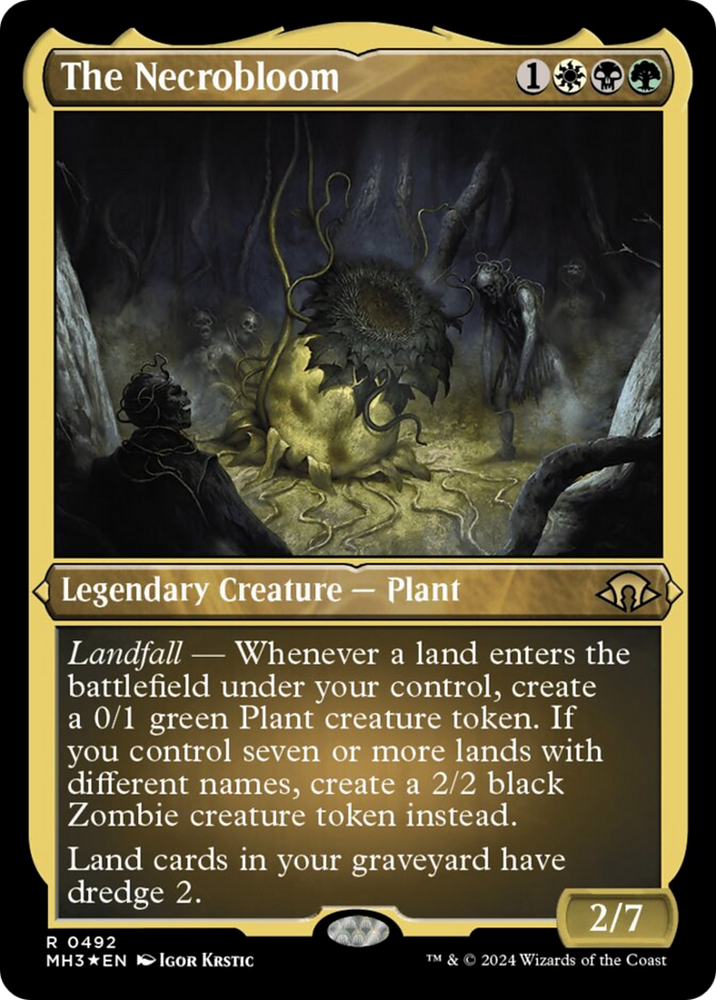 The Necrobloom (Foil Etched) [Modern Horizons 3] Magic: The Gathering